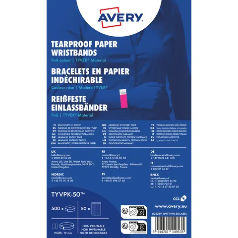 AVERY Zweckform Eintrittsbänder neonpink – Bild 2