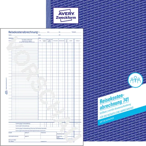 AVERY Zweckform Formularbuch , Reisekostenabrechnung, , A4 – Bild 2