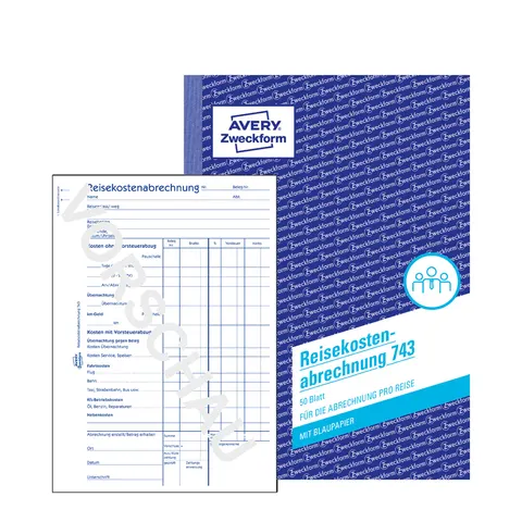 AVERY Zweckform Formularbuch , Reisekostenabrechnung, , A5 – Bild 2