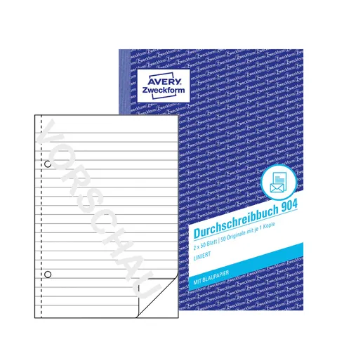 AVERY Zweckform Durchschreibebuch Formularbuch 904, 1 St. – Bild 2