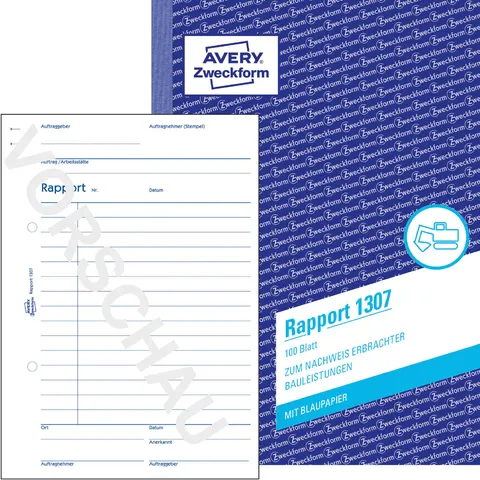 AVERY Zweckform Rapport Formularbuch 1307, 1 St. – Bild 2
