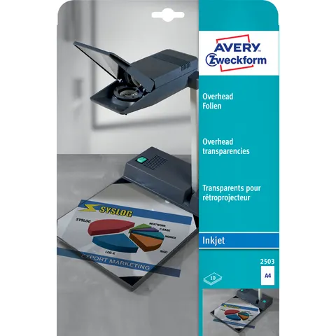 AVERY Zweckform InkJetfolien 2502 transparent – Bild 2