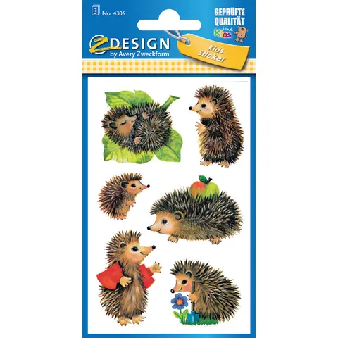 AVERY Zweckform Aufkleber Igel – Bild 2