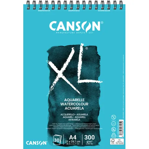canson XL Aquarellblock DIN A4 30 Blatt – Bild 2