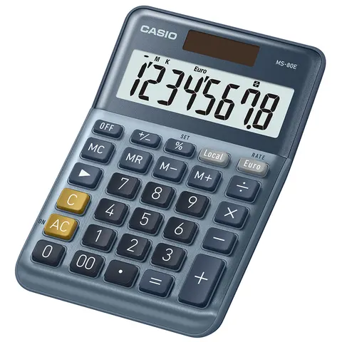 CASIO Tischrechner MS-80E, 8-stellig, silber – Bild 2