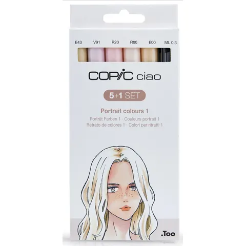 COPIC Marker ciao, 5+1 Set , Portrait 1 – Bild 2