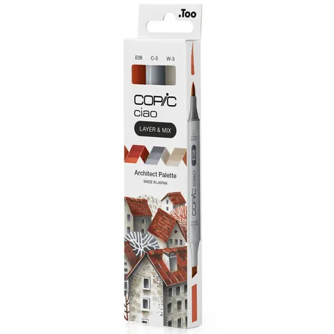 COPIC Marker ciao, 3er Set , Architect Palette – Bild 2