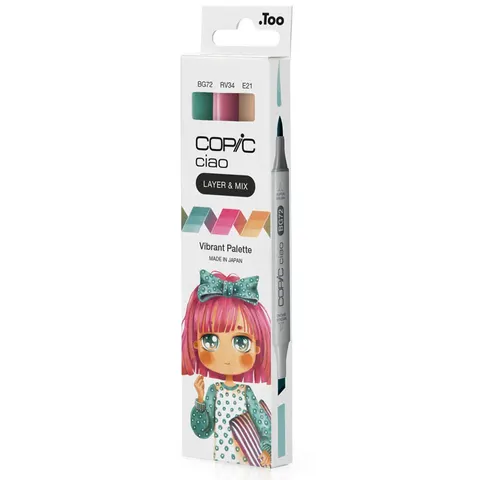 COPIC Marker ciao, 3er Set , Vibrant Palette – Bild 2