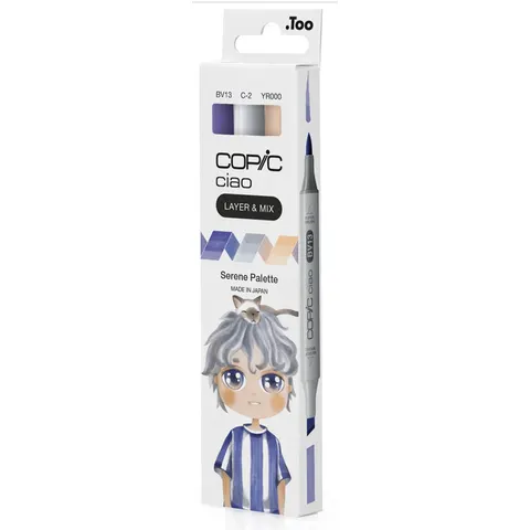 COPIC Marker ciao, 3er Set , Serene Palette – Bild 2