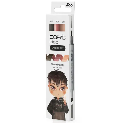 COPIC Marker ciao, 3er Set , Warm Palette – Bild 2