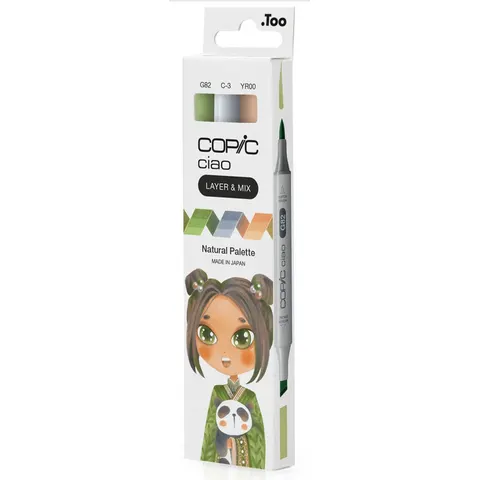 COPIC Marker ciao, 3er Set , Natural Palette – Bild 2