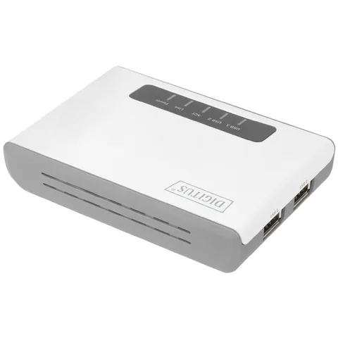 DIGITUS 2-Port USB 2.0 Wireless Multifunction Network Server – Bild 2