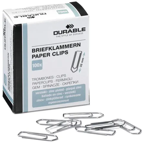 DURABLE Büroklammern Metall silber – Bild 4