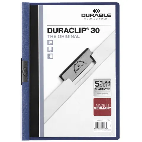DURABLE Klemm-Mappe Duraclip Original 30 dklblau – Bild 2
