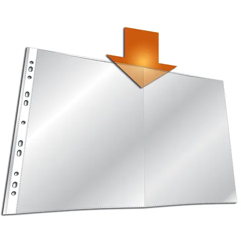 DURABLE Prospekthülle, DIN A3 quer, PP, transparent, 0,05 mm – Bild 2
