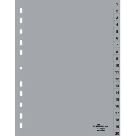 DURABLE Register A4 1-20 - 20-teilig – Bild 3