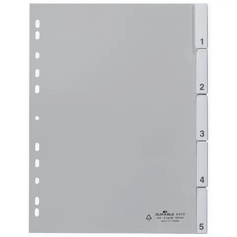 DURABLE Ordnerregister Vollformat 1-5 DIN A4 – Bild 2