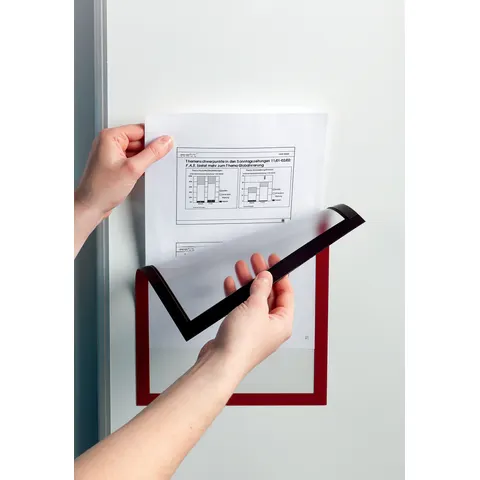 DURABLE Magnetrahmen DURAFRAME® MAGNETIC A4 rot – Bild 2