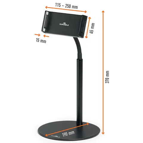 DURABLE Tablet-Halterung Twist Table schwarz – Bild 2