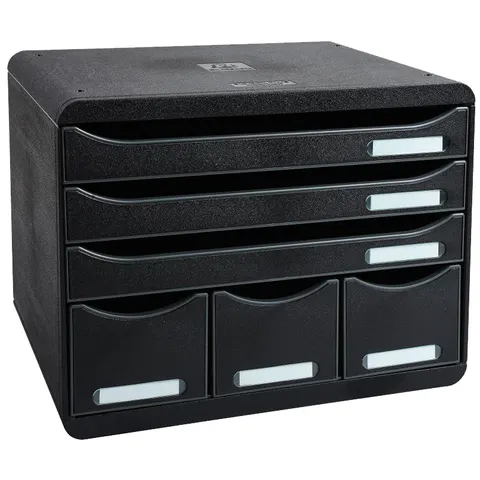 EXACOMPTA Schubladenbox STORE-BOX MAXI, 6 Schübe, schwarz – Bild 2
