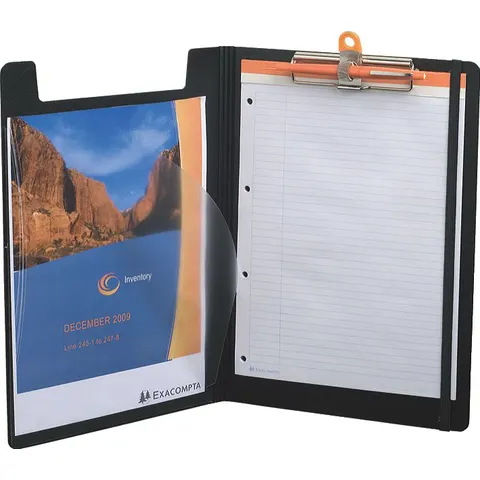 Exacompta Klemmbrettmappen DIN A4 schwarz – Bild 2