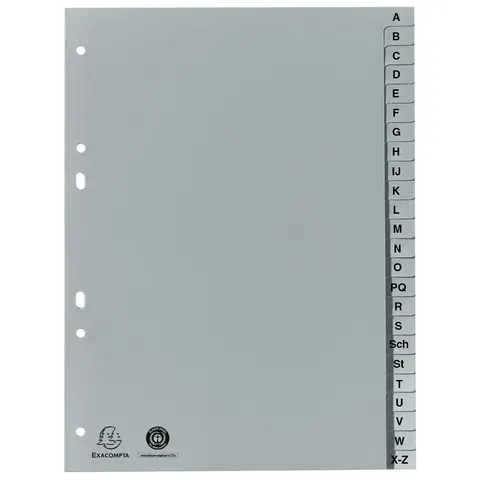 Exacompta Ordnerregister Halbformat A-Z A5 – 1743B – Bild 2