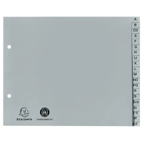 Exacompta Ordnerregister Halbformat A-Z A5 – 1723B – Bild 2