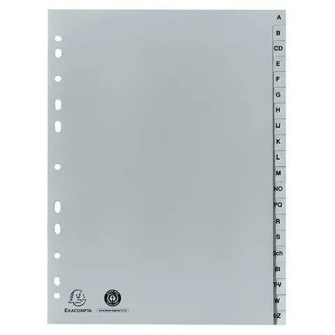 Exacompta Ordnerregister Vollformat A-Z DIN A4 – Bild 2