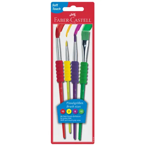 FABER-CASTELL Synthetikhaarpinsel-Set – Bild 2