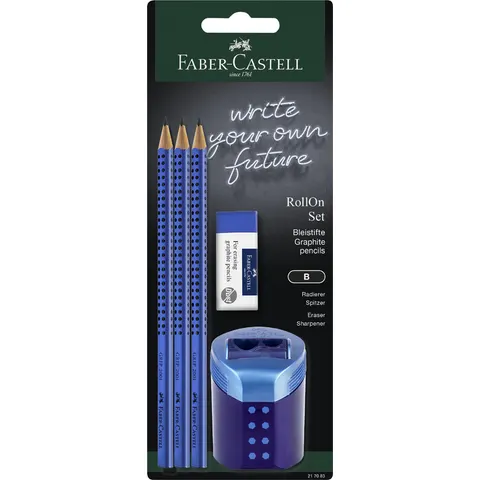 FABER-CASTELL Schreibset RollOn, blau – Bild 2