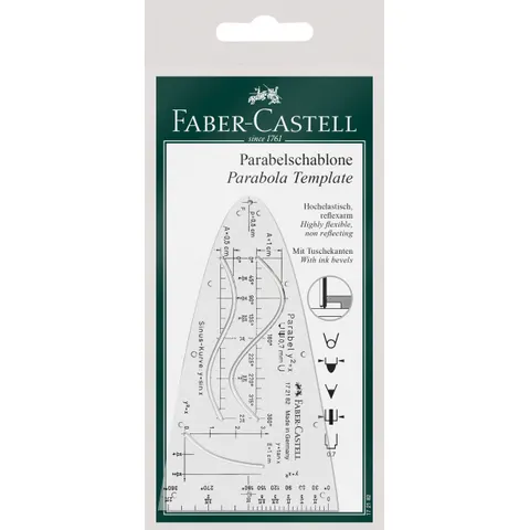 M + R Parabelschablone transparent – Bild 2