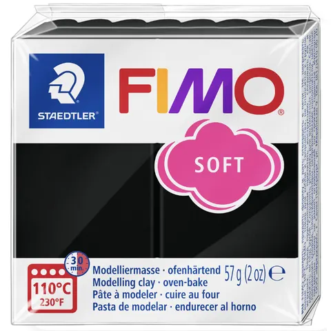 FIMO Mod.masse Fimo soft schwarz – Bild 2