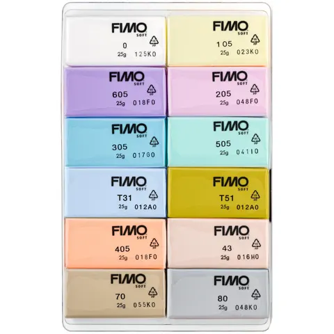 FIMO SOFT Modelliermasse-Set , Pastel, , 12er Set – Bild 2
