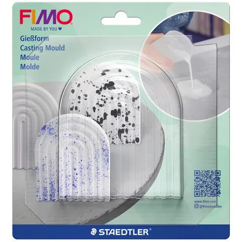 FIMO Gießform Schale Regenbogen – Bild 2
