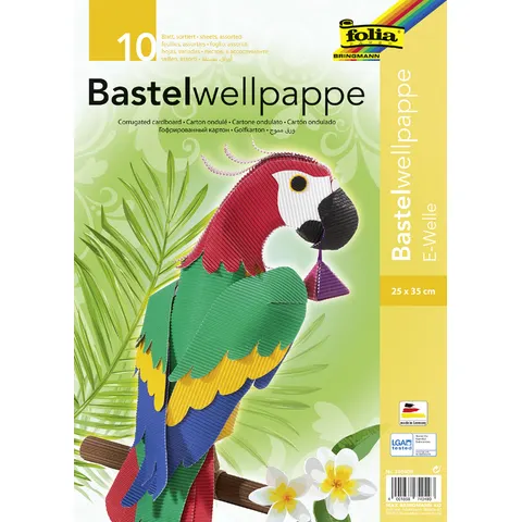 folia Bastelwellpappe farbsortiert – Bild 2
