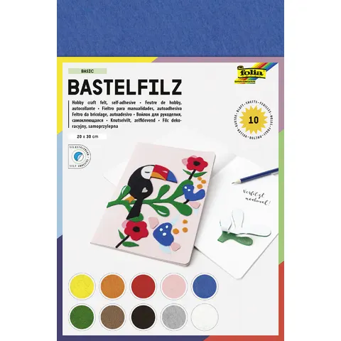 folia Bastelfilz farbsortiert – Bild 2