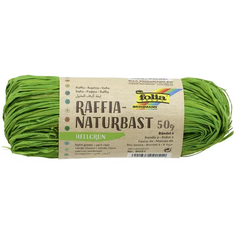 folia Raffia-Naturbast hellgrün – Bild 2