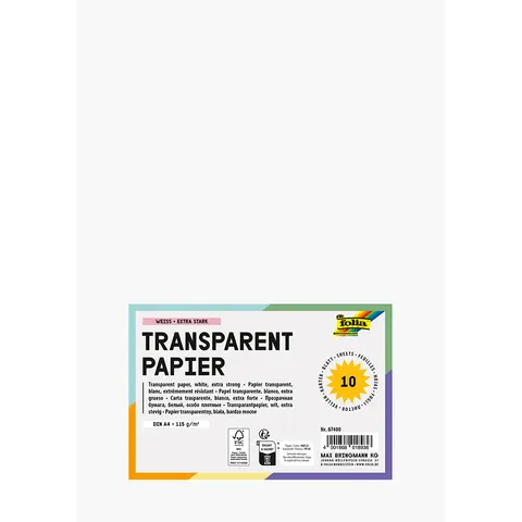 folia Transparentpapier DIN A4 – 87400 – Bild 2