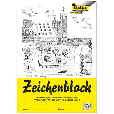 folia Zeichenblock DIN A4 10 Blatt – Bild 2