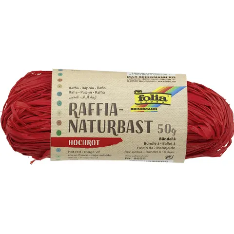 folia Raffia-Naturbast hochrot – Bild 2