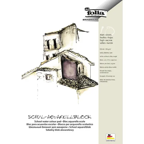 folia Aquarellblock DIN A4 10 Blatt – Bild 2