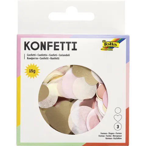 folia Konfetti Love bunt – Bild 2