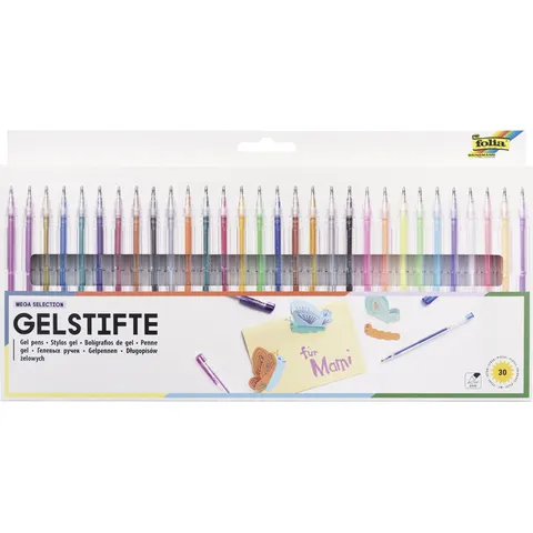 folia Gelschreiber MEGA SELECTION, sortiert, 30er Etui – Bild 2