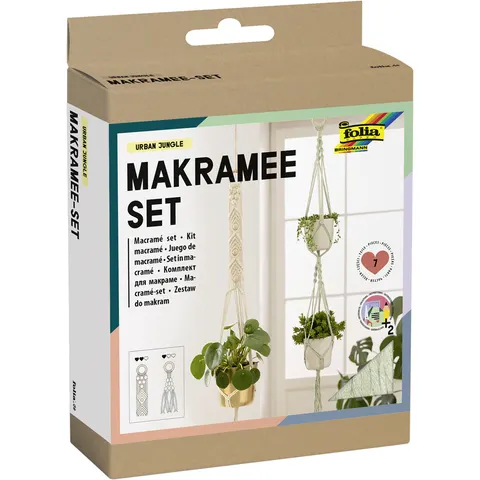 folia Makramee-Set natur, rosé – 23729 – Bild 2