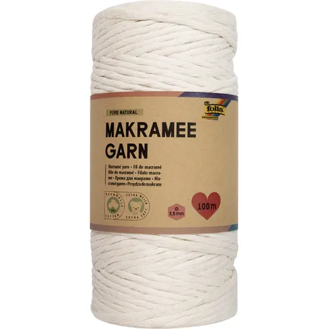 folia Makramee Garn natur – Bild 2