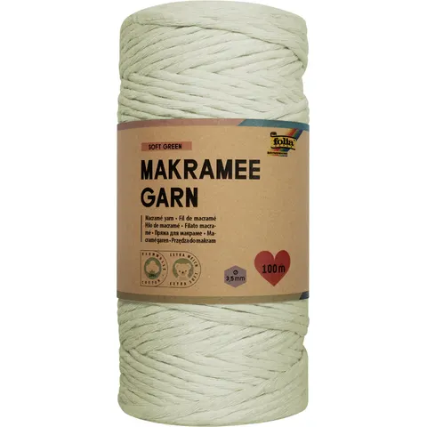 folia Makramee Garn grün – Bild 2