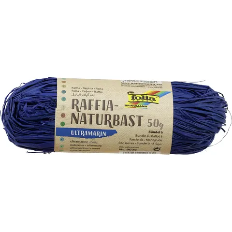 folia Raffia-Naturbast ultramarin – Bild 2