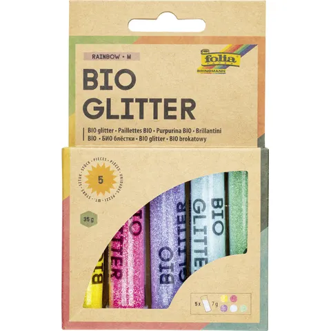 folia BIO Glitter Mix RAINBOW , M – Bild 2