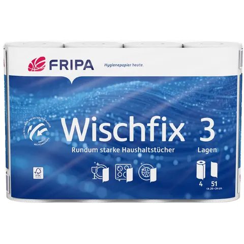Fripa Küchenrollen Wischfix 3-lagig – Bild 2