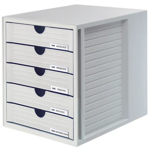 HAN Schubladenbox SYSTEMBOX, 5 Schübe, lichtgrau – Bild 2